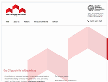 Tablet Screenshot of directbuildingsolutions.com.au